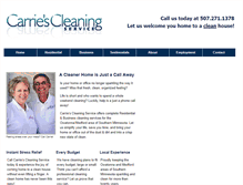 Tablet Screenshot of carriescleaningservice.com